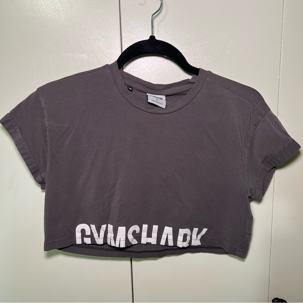 Gymshark Women's Charcoal Crop Top